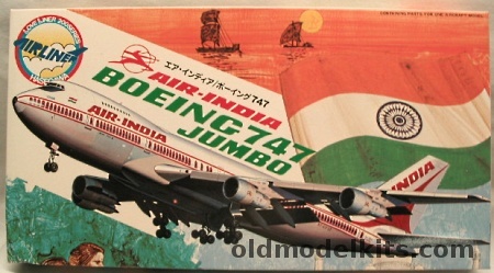Hasegawa 1/200 Boeing 747 Air India, LD2 plastic model kit